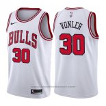 Maglia Chicago Bulls Noah Vonleh #30 Association 2017-18 Bianco