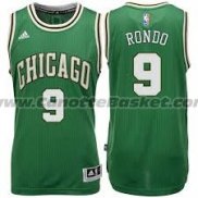 Maglia Chicago Bulls Rajon Rondo #9 Verde