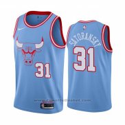 Maglia Chicago Bulls Tomas Satoransky #31 Citta Blu