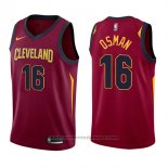 Maglia Cleveland Cavaliers Cedi Osman #16 Icon 2017-18 Rosso