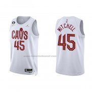 Maglia Cleveland Cavaliers Donovan Mitchell #45 Association 2022-23 Bianco