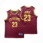 Maglia Cleveland Cavaliers Lebron James No 23 Rosso
