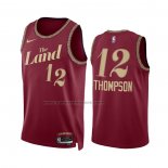 Maglia Cleveland Cavaliers Tristan Thompson #12 Citta 2023-24 Rosso