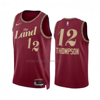 Maglia Cleveland Cavaliers Tristan Thompson #12 Citta 2023-24 Rosso