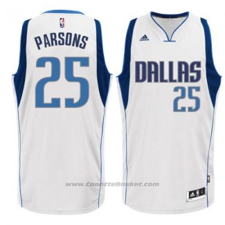 Maglia Dallas Mavericks Chandler Parsons #25 Bianco