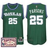 Maglia Dallas Mavericks Chandler Parsons #25 Retro Verde