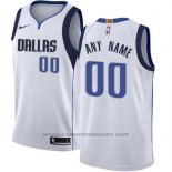 Maglia Dallas Mavericks Nike Personalizzate 17-18 Bianco