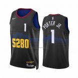 Maglia Denver Nuggets Michael Porter JR. #1 Citta 2023-24 Nero