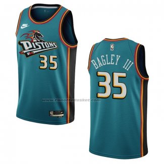 Maglia Detroit Pistons Marvin Bagley III NO 35 Classic 2022-23 Verde