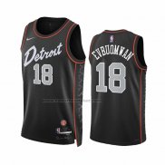 Maglia Detroit Pistons Tosan Evbuomwan #18 Citta 2023-24 Nero