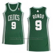 Maglia Donna Boston Celtics Rajon Rondo #9 Verde