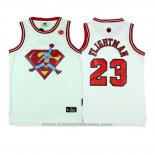 Maglia Film Flightman Superman #23 Bianco