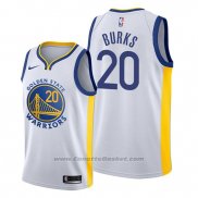 Maglia Golden State Warriors Alec Burks #20 Association 2019-20 Bianco