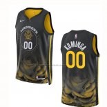 Maglia Golden State Warriors Jonathan Kuminga #00 Citta 2022-23 Nero