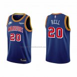 Maglia Golden State Warriors Jordan Bell NO 20 75th Anniversary Blu