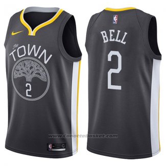 Maglia Golden State Warriors Jordan Bell #2 The Town Statement 2017-18 Nero