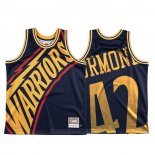 Maglia Golden State Warriors Nathaniel Thurmond #42 Mitchell & Ness Big Face Blu