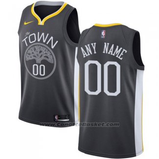 Maglia Golden State Warriors Nike Personalizzate 17-18 Nero