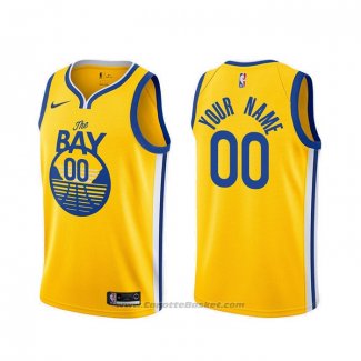 Maglia Golden State Warriors Personalizzate Statement 2019-20 Or