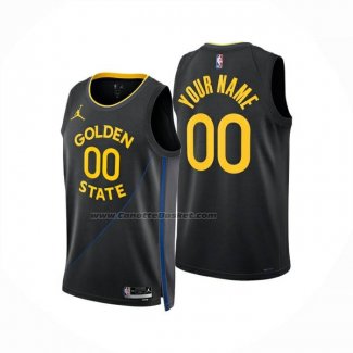 Maglia Golden State Warriors Personalizzate Statement 2024-25 Nero