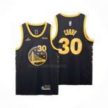 Maglia Golden State Warriors Stephen Curry NO 30 Fmvp 2022 Nero