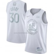 Maglia Golden State Warriors Stephen Curry #30 MVP Bianco