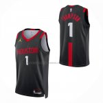 Maglia Houston Rockets Amen Thompson No 1 Statement 2026-27 Nero