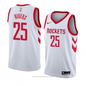 Maglia Houston Rockets Austin Rivers #25 Association 2018 Bianco