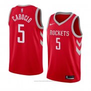 Maglia Houston Rockets Bruno Caboclo #5 Icon 2018 Rosso