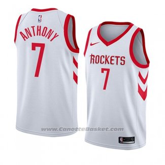 Maglia Houston Rockets Carmelo Anthony #7 Association 2018 Bianco