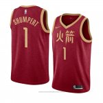 Maglia Houston Rockets Iman Shumpert #1 Citta 2018-19 Rosso