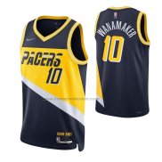 Maglia Indiana Pacers Brad Wanamaker NO 10 Citta 2021-22 Blu