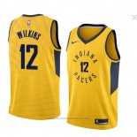 Maglia Indiana Pacers Damien Wilkins #12 Statement 2018 Giallo