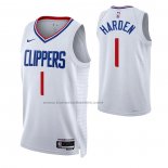 Maglia Los Angeles Clippers James Harden #1 Association Bianco