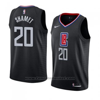 Maglia Los Angeles Clippers Landry Shamet #20 Statement 2019 Nero