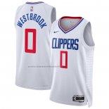 Maglia Los Angeles Clippers Russell Westbrook #0 Association 2022-23 Bianco