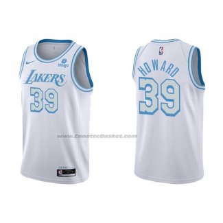 Maglia Los Angeles Lakers Dwight Howard NO 39 Citta 2021-22 Bianco