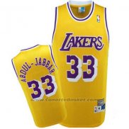 Maglia Los Angeles Lakers Kareem Abdul-Jabbar #33 Retro Giallo