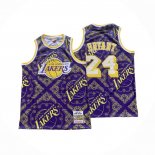 Maglia Los Angeles Lakers Kobe Bryant #24 Mitchell & Ness 2007-08 Viola2