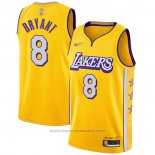 Maglia Los Angeles Lakers Kobe Bryant #8 Citta Edition Giallo