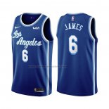 Maglia Los Angeles Lakers LeBron James NO 6 Classic 2021-22 Blu