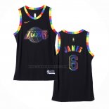 Maglia Los Angeles Lakers LeBron James #6 Fashion Royalty 2022-23 Nero