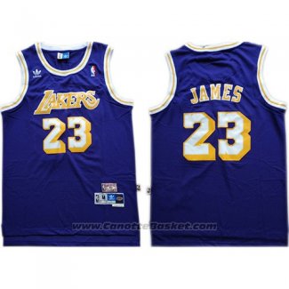 Maglia Los Angeles Lakers Lebron James #23 Blu