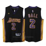Maglia Los Angeles Lakers Lonzo Ball #2 Nero
