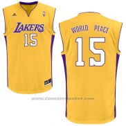 Maglia Los Angeles Lakers Metta World Peace #15 Giallo