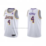 Maglia Los Angeles Lakers Rajon Rondo NO 4 Association 2021-22 Bianco