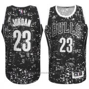 Maglia Luci Della Citta Chicago Bulls Michael Jordan #23 Nero