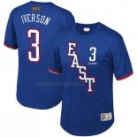 Maglia Manica Corta All Star 2009 Allen Iverson NO 3 Blu