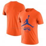Maglia Manica Corta New York Knicks Essential Jumpman Arancione