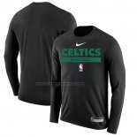 Maglia Manica Lunga Boston Celtics Practice Performance 2022-23 Nero